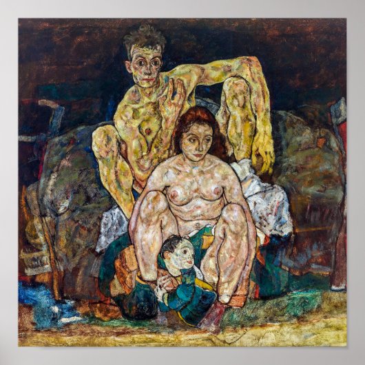 De Familie | Egon Schiele | Poster (Voorkant)