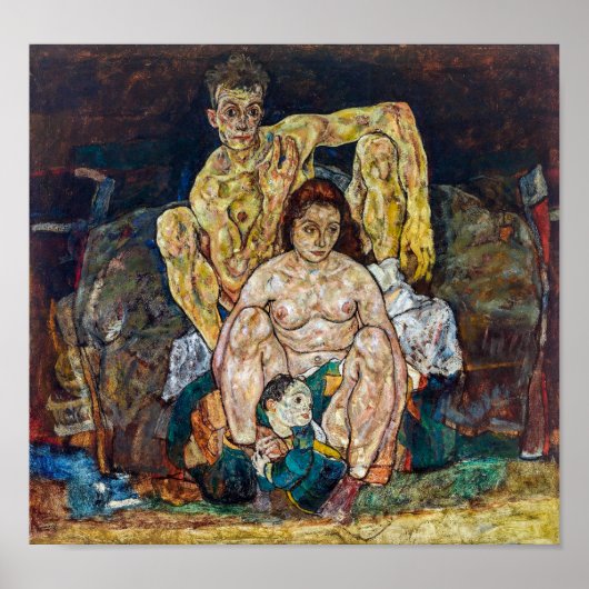 De familie | Egon Schiele | Poster (Voorkant)
