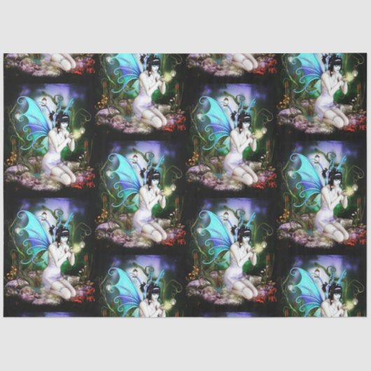 De familie Fairy en de Firefly Tissuepapier (Voorkant)