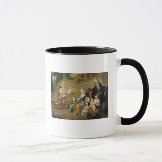 De familie Franqueville, 1711 Mok (Rechts)