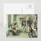 De familie Franz Peter Schubert speelt spelletjes Briefkaart (Voorkant / Achterkant)