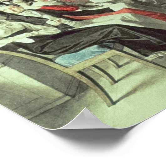 De familie Franz Peter Schubert speelt spelletjes Poster (Hoek)