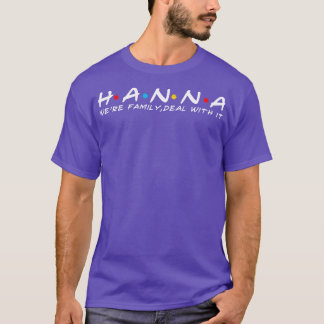 De familie Hanna Hanna Achternaam Hanna Achternaam T-shirt