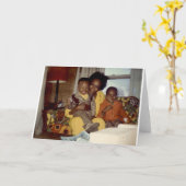 DE FAMILIE IS HET WENSKAART VAN HET GELACH KAART (Gele Bloem)