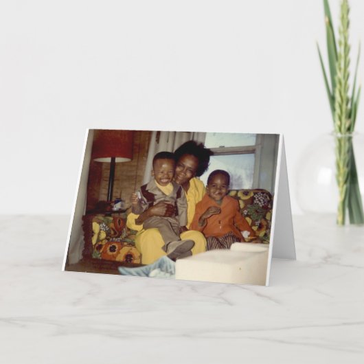 DE FAMILIE IS HET WENSKAART VAN HET GELACH KAART (Voorkant)