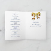 De "familie is voor altijd" Kerstmis van het Paar Feestdagen Kaart (Binnen)