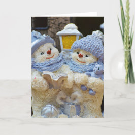 De "familie is voor altijd" Kerstmis van het Paar Feestdagen Kaart