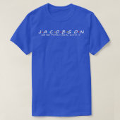 De familie Jacobson Jacobson Achternaam Jacobson T-shirt (Design voorkant)