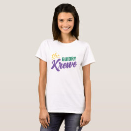 De familie Krewe voor Mardi Gras T-shirt