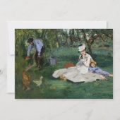 De familie Monet in hun tuin | Édouard Manet (Voorkant)