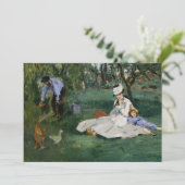 De familie Monet in hun tuin | Édouard Manet (Staand voorkant)