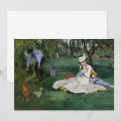 De familie Monet in hun tuin | Édouard Manet (Voorkant / Achterkant)