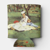 De familie Monet in hun tuin Edouard Manet Blikjeskoeler (Achterkant)