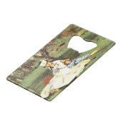 De familie Monet in hun tuin Edouard Manet Creditkaart Flessenopener (Voorkant Gekanteld)