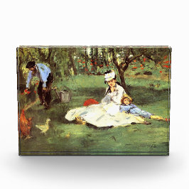 De familie Monet in hun tuin Edouard Manet Fotoblokken
