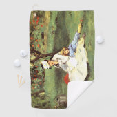 De familie Monet in hun tuin Edouard Manet Golfhanddoek (Insitu)