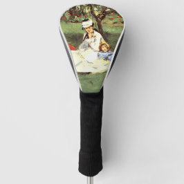 De familie Monet in hun tuin Edouard Manet Golfheadcover