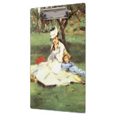 De familie Monet in hun tuin Edouard Manet Klembord (Links)