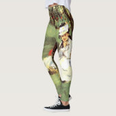 De familie Monet in hun tuin Edouard Manet Leggings (Links)