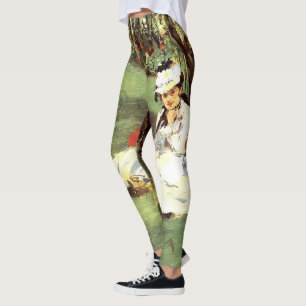 De familie Monet in hun tuin Edouard Manet Leggings