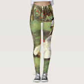 De familie Monet in hun tuin Edouard Manet Leggings (Voorkant)