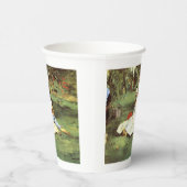 De familie Monet in hun tuin Edouard Manet Papieren Bekers (Rechts)