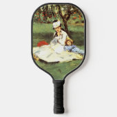 De familie Monet in hun tuin Edouard Manet Pickleball Paddle (Voorkant)