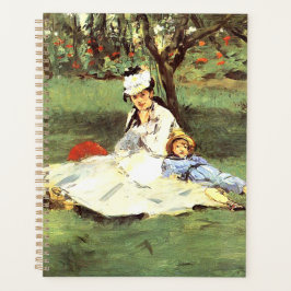 De familie Monet in hun tuin Edouard Manet Planner