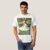 De familie Monet in hun tuin Edouard Manet T-shirt (Voorkant volledig)