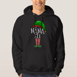 De familie Nana Elf komt overeen met de kerstcadea Hoodie