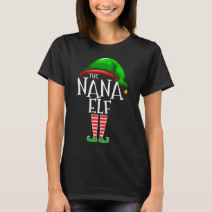De familie Nana Elf komt overeen met de kerstcadea T-shirt