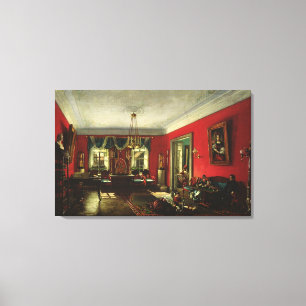 De familie Nashchokin in de tekenkamer Canvas Afdruk