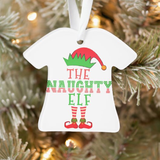 De familie Naughty Elf komt overeen met Kerstmis Ornament (Boom)