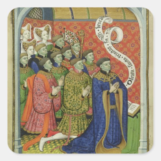 De familie Neville gebed Vierkante Sticker (Voorkant)