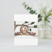 De familie Owl Briefkaart (Staand voorkant)