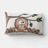 De familie Owl Kussen (Achterkant)