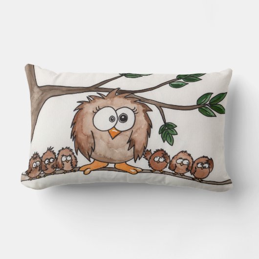 De familie Owl Kussen (Voorkant)