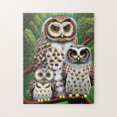 De familie Owl Legpuzzel (Verticaal)