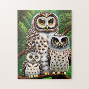 De familie Owl Legpuzzel