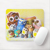 De familie Owl Muismat (Met muis)