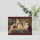 De familie Peale, door Charles Willson Peale Briefkaart (Staand voorkant)