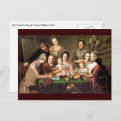 De familie Peale, door Charles Willson Peale Briefkaart (Voorkant / Achterkant)