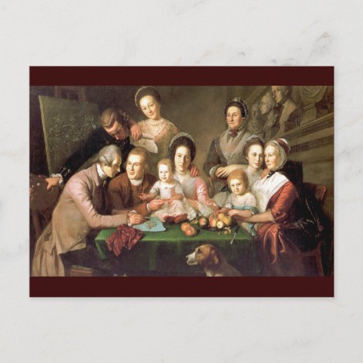 De familie Peale, door Charles Willson Peale Briefkaart (Voorkant)