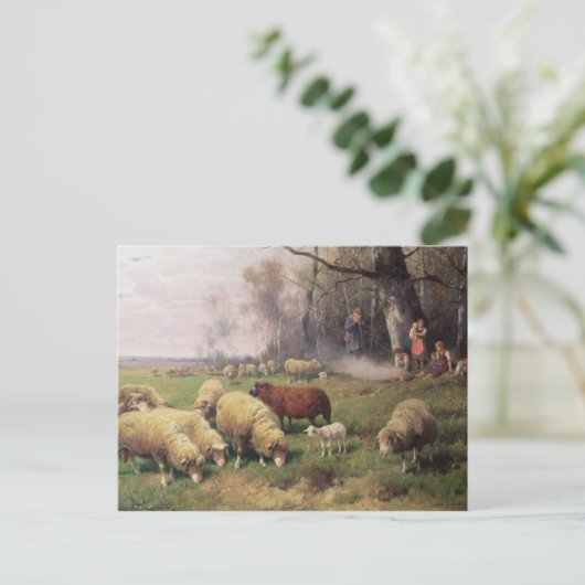 De familie Shepherd Briefkaart (Staand voorkant)