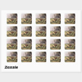 De familie Shepherd Vierkante Sticker (Vel)