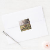 De familie Shepherd Vierkante Sticker (Envelop)
