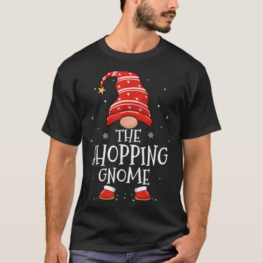 De familie Shopping Gnome komt overeen met grappig T-shirt (Voorkant)