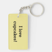 De familie van Cupcake het berijpen bestrooit hea Sleutelhanger (achterkant)