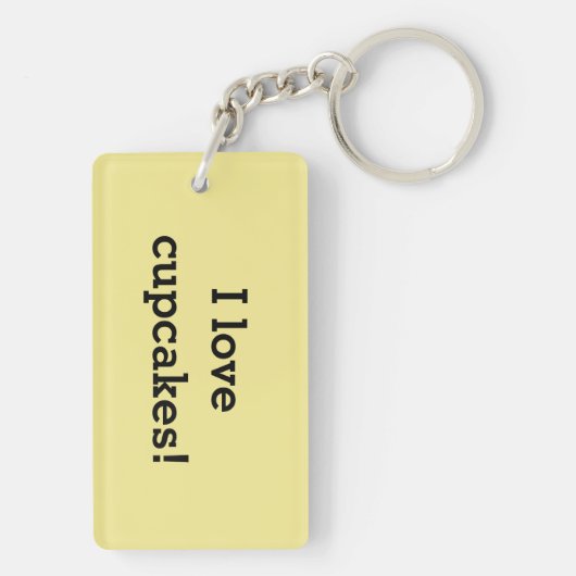 De familie van Cupcake het berijpen bestrooit hea Sleutelhanger (achterkant)