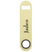 De familie van Cupcake het berijpen bestrooit Speed Flessenopener (Achterkant)